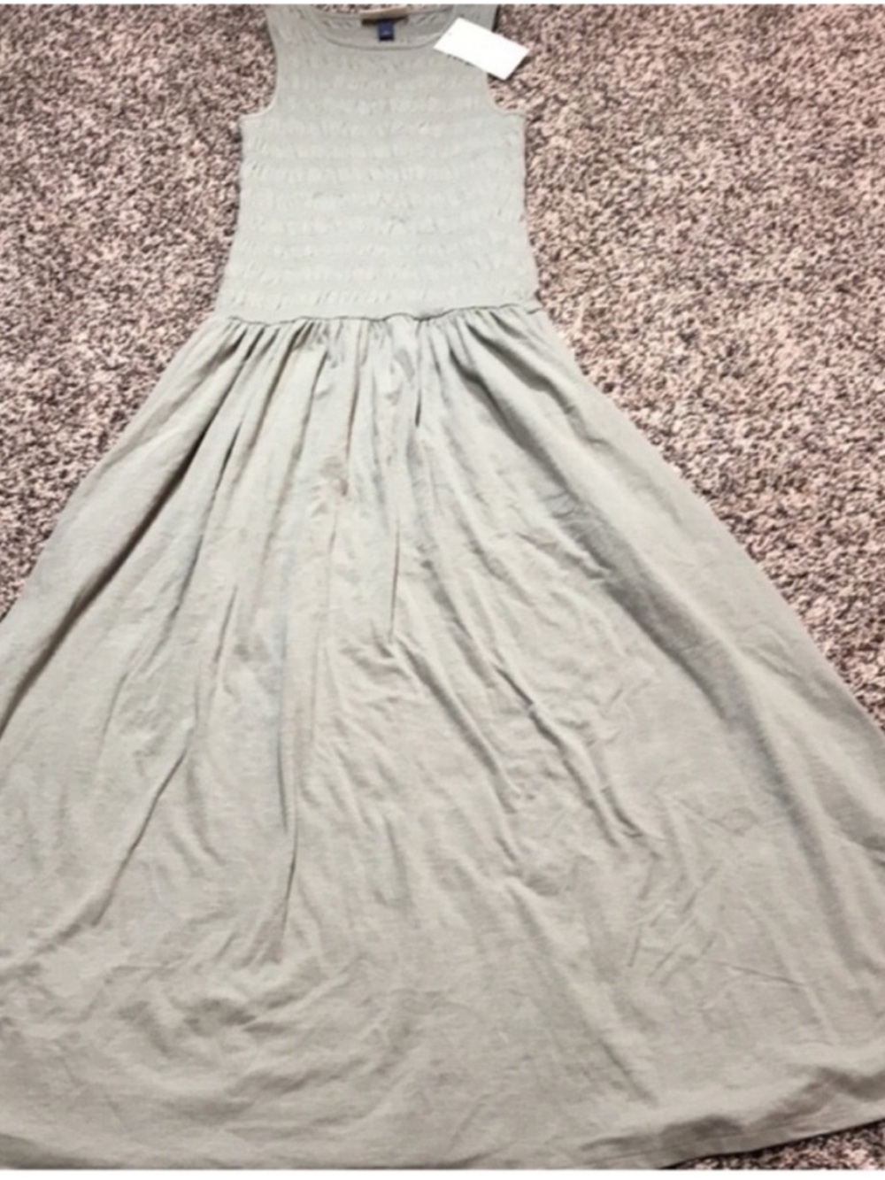 Universal Thread A Line Smocked Tank Midi Dress in Olive Green Size S | NWT - Picture 4 of 8